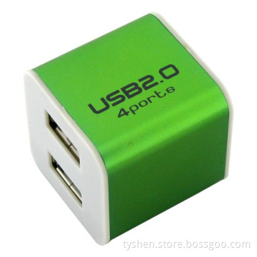 Metal USB 2.0 Hub 4 Ports Mini Size